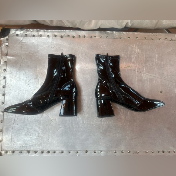 Steve Madden spellbound boot patent leather black 9.5 - Picture 3 of 3